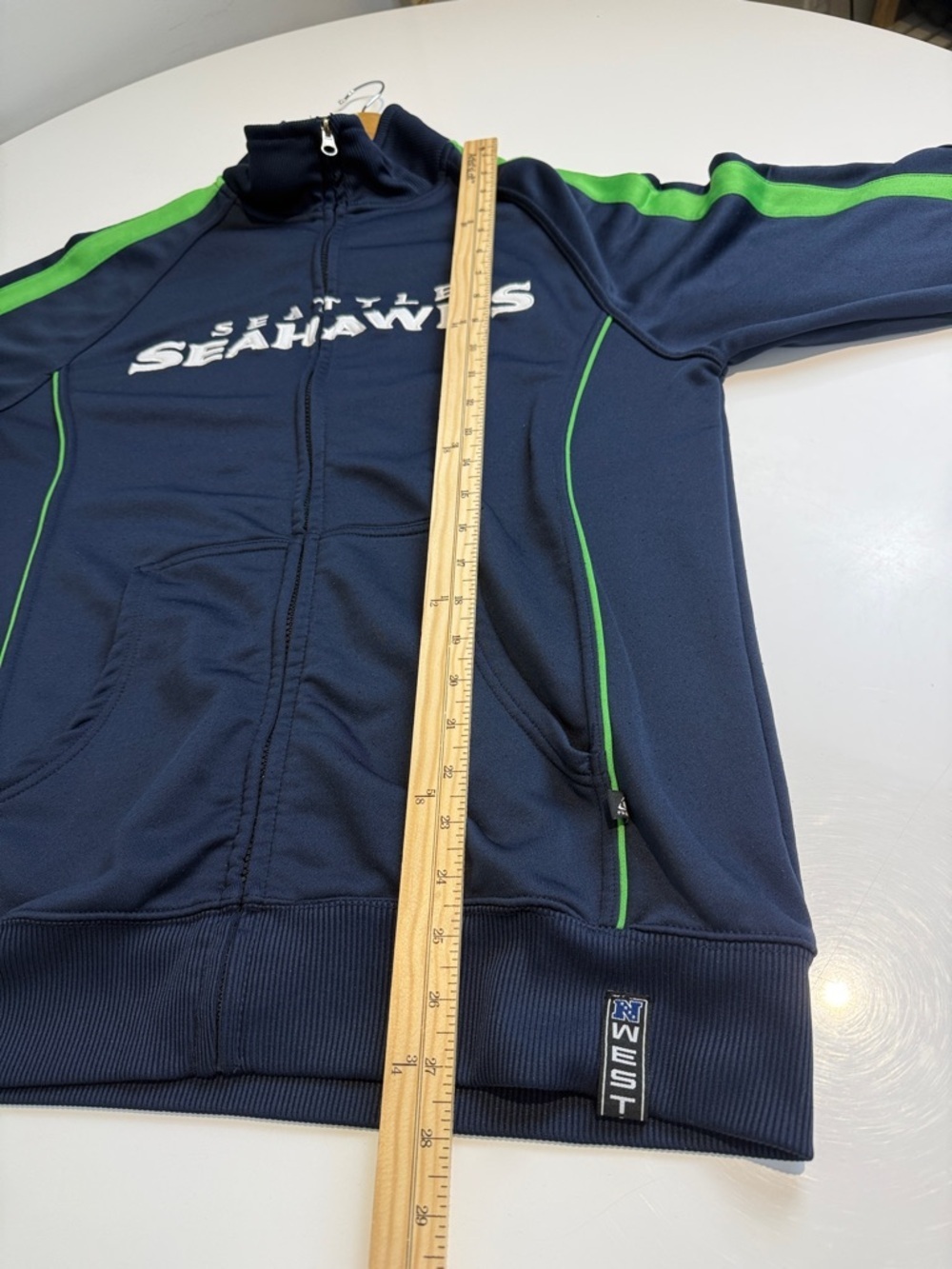 Seattle Seahawks Navy & Green Full-Zip Jacket - Picture 5 of 5